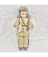 Carlson Dolls Vintage Pioneer Boy Fur Cap Fringe Eyes Open And Close Mad... - $14.95