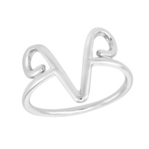 Astrological Zodiac Sign &#39;Aries&#39; Sterling Silver Band Ring-10 - £10.50 GBP