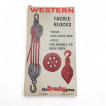 Vintage Western Tackle Blocks By The Crosby Group Advertising Notebook - $15.68