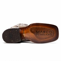 Marco Di Milano Genuine Snake Skin Cowboy Boot Missouri Natural image 5