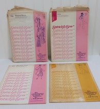 4 Lot 1970s STRETCH &amp; SEW Vtg Pattern Peasant Halter Dress Swim Suit Jea... - $19.83