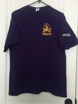 Gildan Men&#39;s Purple &amp; Gold T-Shirt East Carolina  Pirates Size XL - £33.77 GBP