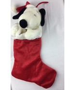 NWT Snoopy Peanuts Stuffed Plush Cedar Fair 17” Stocking  RARE! - $40.04 CAD