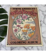 North American Wildflowers Coloring Album Book 1974 Troubador Press Blan... - $426.10 MXN