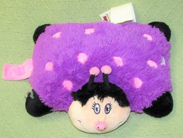 Rare Pillow Pets Pee Wees Purple Pink Ladybug Limited Edition Stuffed Animal Toy - $16.20