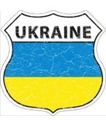 Ukraine Highway Shield Novelty Metal Magnet HSM-440 - $14.95