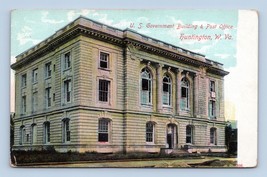 Governo Costruzione Ufficio Postale Huntington West Virginia Wv Unp DB Cartolina - £4.84 GBP