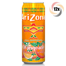 12x Cans Arizona Orangeade All Natural Orange Flavor Juice Cocktail | 23oz - £25.61 GBP