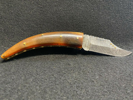 Vtg Valley Forge Single Bladed Folding Pocket Knife Antler Handle - $49.95