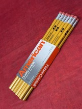 12 NOS Faber Castell American Wood Pencil No 2 Bonded Lead Made in USA NEW VTG - £7.75 GBP