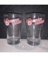 VINTAGE MICKEY MOUSE GLASS TUMBLER Set Of 2 - $374.43 MXN