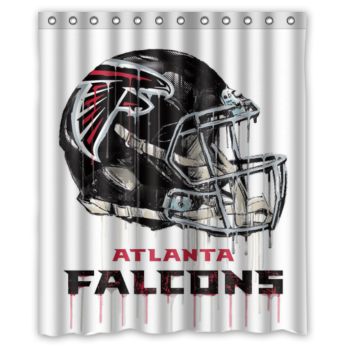 Rare!!! Atlanta Falcons Custom Waterproof Polyester Shower Curtain 4 Size Item image 12