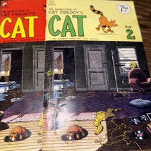The Adventures of Fat Freddy’s Cat Comics 1&amp;2 Collection 1980 Nice - $324.62 MXN