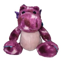 Aurora World Purple Tye Dye Dragon Plush Toy Stuffed Animal Wings 2016 9&quot; - $10.34