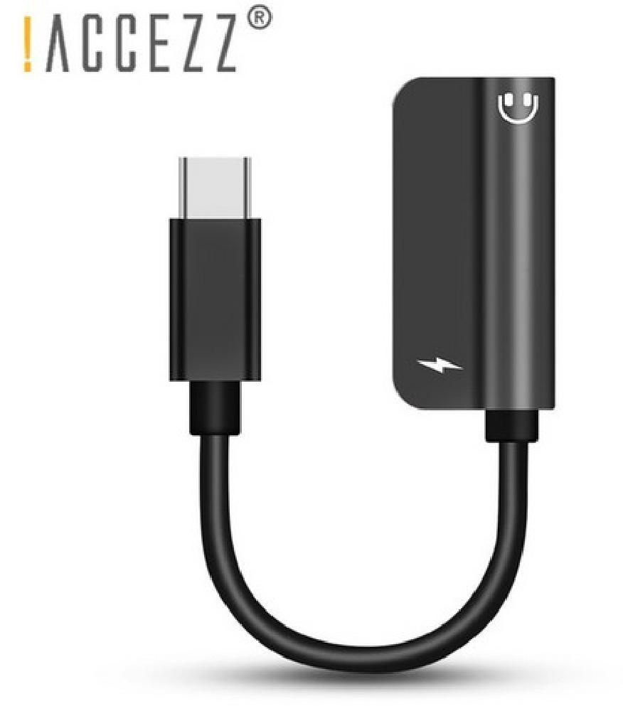 !ACCEZZ 2-in-1 USB Type C Fast Charger 3.5mm Adapter For Cell Phones - P... - $12.00