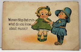 Cute Policeman Woman! Stop that Crying- what do you know About Music Postcard G4 - £7.86 GBP