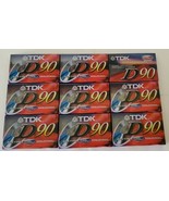 9 x TDK D90 High Output Blank Cassette Tapes Sealed Brand New  - $25.52 CAD