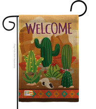Cactus Burlap - Impressions Decorative Garden Flag G165111-DB - £18.00 GBP