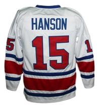 Any Name Number Birmingham Bulls Retro Hockey Jersey New Hanson White Any Size image 2