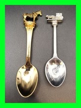 2x Vintage Equestrian Motif Collectable Horse Spoons - Lot Of 2 - £15.81 GBP