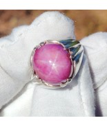 Natural Ruby Africa Star 21.95 Carat silver Ring  - $242.40