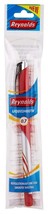 Lot of 20 Reynolds Liquismooth Ballpoint Pens Fine Tip 0.7mm RED Ink School AUD - £20.14 GBP