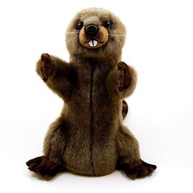 Beaver Hand Puppet Full Body Doll Hansa Real Looking Plush Animal Learni... - £44.55 GBP