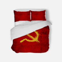 CCCP Soviet Union RussianBedding Set 3Pcs Comforter Cover  - £62.91 GBP