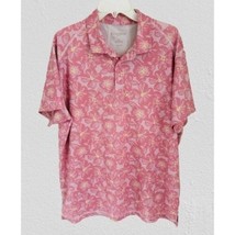 BONOBOS Tropical Shirt Polo Jersey Pink Floral Print All Over Size XLarge - $24.74