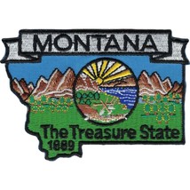 Montana State Map Patch 3&quot; - £6.43 GBP