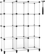 Anwbroad Cube Storage Organizer 12-Cube Diy Modular Closet Organizer Pla... - £39.30 GBP
