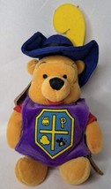 Vintage Disney Store Winnie the Pooh Musketeer Mini Bean Bag Plush 8&quot; - £9.91 GBP