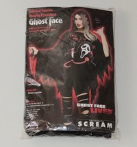 Ghost Face Hooded Poncho Scream Halloween Costume Accessory OSFM 4-14 NE... - $19.75