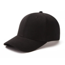 BLACK COLOUR - Baseball Cap Adult Mens &amp; Ladies Adjustable Summer Caps &amp; Hats - £7.90 GBP