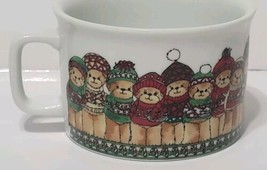 Vintage Lucy And Me Bears In Sweaters Coffee Mug 1980 Enesco Soup Bowl Cup - £9.40 GBP