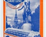 The Gray Line Seeing Boston Sightseeing Tours Brochure 1950&#39;s - $17.82