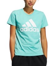 adidas Womens Cotton Badge of Sport T-Shirt Size X-Small Color Green - £23.59 GBP