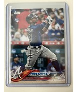 Ronald Acuna Jr. 2018 Topps Update  Bat Up Rookie Card US250 Atlanta Braves - £40.17 GBP