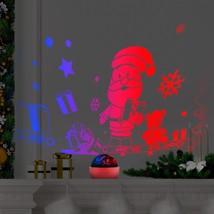 Christmas Lightshow Projection Whirl a Motion Santa&#39;s Workshop-Color Changing - £20.56 GBP