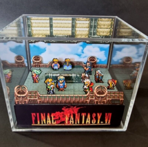 Final Fantasy 6 - 3D Cube Handmade Diorama - Video Games - Shadowbox - £54.44 GBP