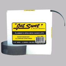 Jet Swet 180 Grit Open Mesh Sanding Cloth 1-1/2" x 5 Yards Oxide Mesh Pa... - $10.28