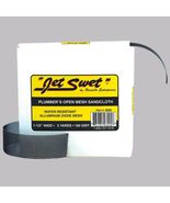 Jet Swet 180 Grit Open Mesh Sanding Cloth 1-1/2" x 5 Yards Oxide Mesh Pa... - $10.28