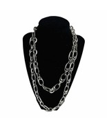 Avant Garde Women Necklace Paris Silver Tone Long Chain Costume Jewelry ... - £87.64 GBP