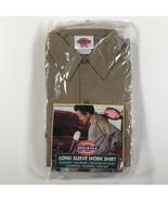 New Vintage Dickies Mens Shirt Size 16 16.5 32/33 Brown Button Down Work... - £36.81 GBP