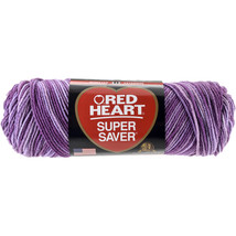 Red Heart Super Saver Yarn-Purple Tone. - £43.74 GBP