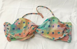 Victoria&#39;s Secret Bandeau Bikini Twist Front Swim Top Pastel Colors size Large - £13.95 GBP