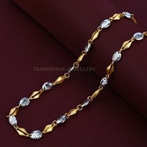 Unisex Italian Turkey chain 916% 22k Gold Chain Necklace Daily wear Jewelry 13 - £3,710.37 GBP+