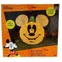 Mickey Mouse Flat-tastics Pumpkin Jack O Lantern Yard Decor Halloween Di... - $49.39