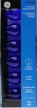 GE 6 Pack C-7 Blue Cool Bright Replacement Bulbs, 5 Watts, Candelabra Base - $5.69