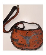 NEW Handmade Dyed Cowhide Leather Cossbody Purse Steer Cow Western Texas... - $92.12 CAD